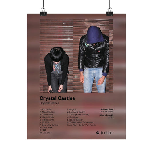 Crystal Castles - Electronic Music Print - Custom Album Cover - Crystal Castles Poster - Gift Ideas - Hip Hop Wall Art - Kerosene