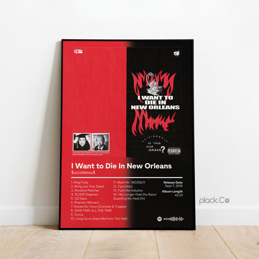 I Want to Die in New Orleans Print